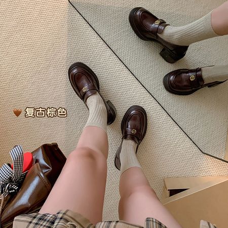 深口单鞋，里外全皮， 单里/绒里
