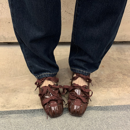  爆款 羊卷毛芭蕾舞单鞋