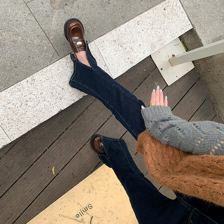 升级版金币鞋 粗跟6cm 增高玛丽珍
