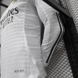 2024/2025 Long Sleeve Player Version Real Madrid Home Football Shirt