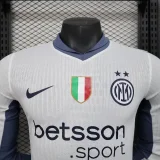 2024/2025 Inter Milan Long Sleeve Away Football Jersey