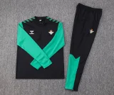 2023/2024 Real Betis Half-Pull Training Suit Black Football Shirt