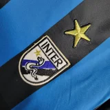 1988/1989 Retro Long Sleeve Inter Milan Home Football Shirt