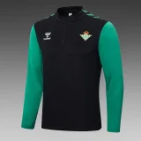 2023/2024 Real Betis Half-Pull Training Suit Black Football Shirt