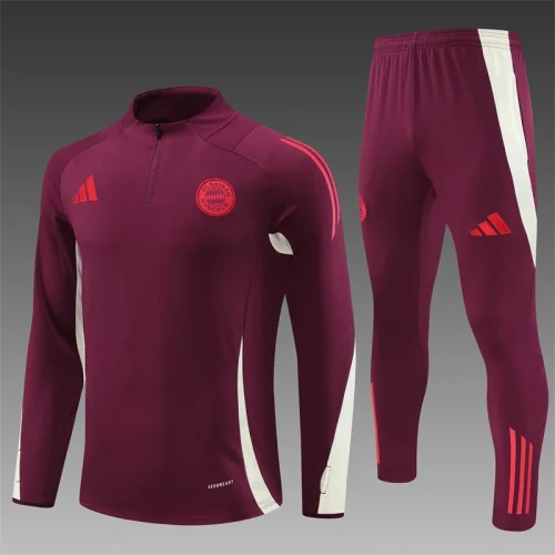 2024/2025 Player Edition Bayern Pre-match Jersey Jujube Red Football Jersey