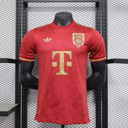 2025/2026 Player Version Bayern Munchen Anniversary Special Edition Football Shirt Pink