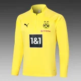 2023/2024 Dortmund Half-Pull Training Suit Yellow Football Shirt