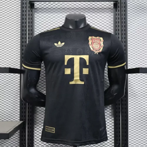 2025/2026 Player Version Bayern Munchen Anniversary Special Edition Football Shirt Black