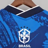2022 Brazil Classic Blue Football Shirt