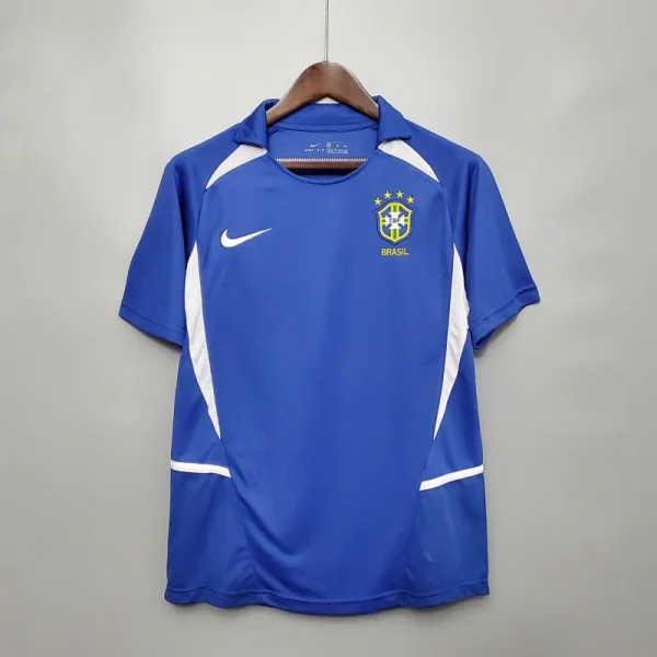 2002 Retro Brazil Away Football Shirt