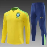 2024/2025 Player Edition Brazil Prematch Yellow Football Jersey