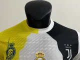 25/26 RMA C-RONALDO Co Branded Edition Player Version Soccer Jersey黄白领
