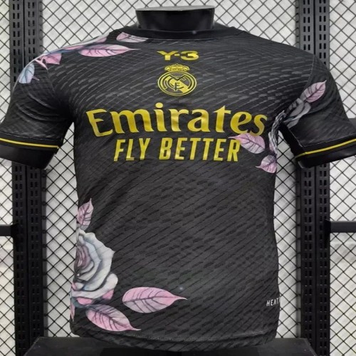 25/26 RMA(Y-3) Special Edition Black Player Version Soccer Jersey