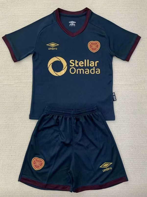 24/25 Heart of Midlothian Third Kids Soccer Jersey(儿童套装)