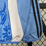 24/25  Man Utd Beige & Blue  Double Sided Windbreaker (双面风衣)