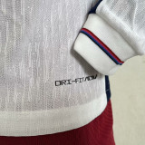 2024 England Home Long Sleeve Player Version Soccer Jersey (长袖)