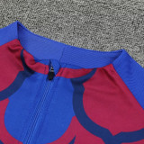 24/25 BAR Blue Inkjet  Kids Half Pull Tracksuit  (童装、半拉链)