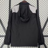 2024 New NK Grey Black Windbreaker(黑灰色带帽）