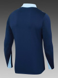 24/25   France Sapphire Blue  Half Pull Tracksuit  (半拉链)