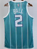 22/23 HORNETS BALL #2 Green Away Top Quality Hot Pressing NBA Jersey