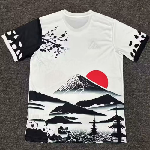 25/26 Japan Mount Fuji Black and White Fans  Soccer Jersey