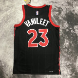 22/23 RAPTORS VANVLEET #23 Black red Top Quality Hot Pressing NBA Jersey (Trapeze Edition)