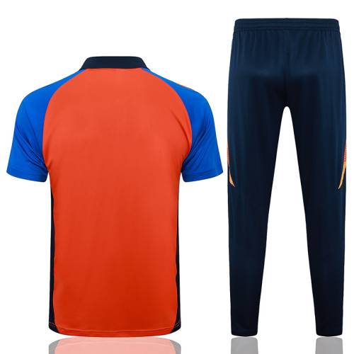 24/25 JUV Orange Polo Collar Pants Set(C1108)