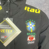 2024 Brazil Black Thin Style Windbreaker T09(连帽）