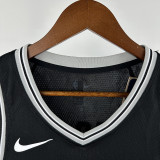 Sa Spurs FOX #4 Black Top Quality Hot Pressing NBA Jersey