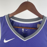 23/24 KINGS FOX #5 Purple Away Top Quality Hot Pressing NBA Jersey(V领）