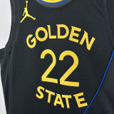 24/25 WARRIORS WIGGINS # 22 Black Flying Man Top Quality Hot Pressing NBA Jersey