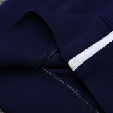 25/26 RMA  Royal Blue-Purple Retro Jacket Tracksuit#F02