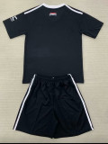 24/25 Man Utd Black Goalkeeper Kids Soccer Jersey