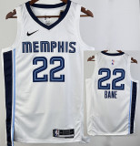 22/23 Grizzlies BANE #22 White City Edition Home Top Quality Hot Pressing NBA Jersey