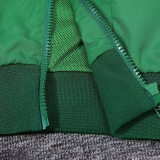 2024 Portugal Green hooded Windbreaker
