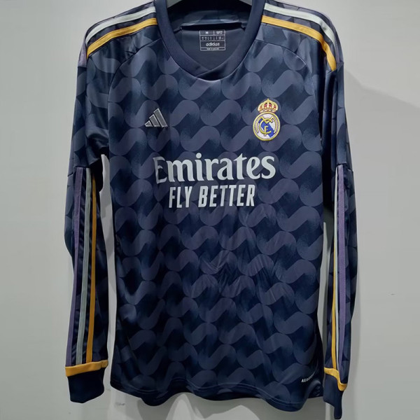 23/24 RMA Away Long Sleeve Soccer Jersey (长袖)