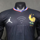 24/25 France Black Co Branded Edition  Player Version Soccer Jersey