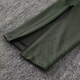 24/25 PSG Military Grass Green Kids Half Pull Tracksuit  (半拉链)(儿童）