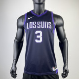 2017/18 SUNS PAUL #3 Royal Blue City Edition Top Quality Hot Pressing NBA Jersey