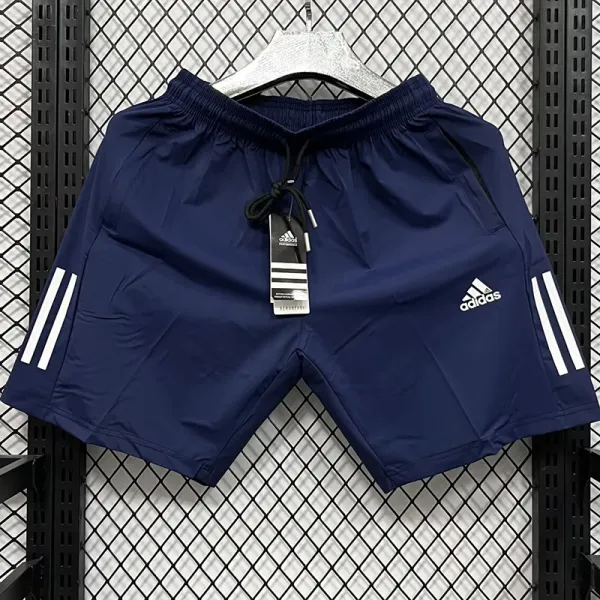 2025 DF2062 AD Royal Bluek Casual shorts (宝蓝、裤侧带两白杠）