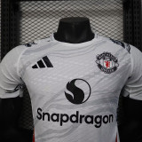 25/26 Man Utd  White Special Edition Player Version Soccer Jersey(圆领）