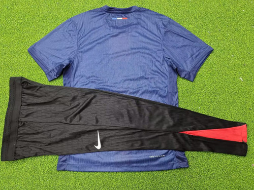 24/25 PSG Home Player Version Suit Soccer Jersey(Black Pants)黑裤