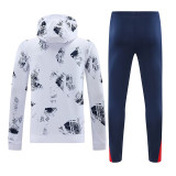 24/25 PSG White Graffiti Hooded  Tracksuit