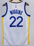 22/23 WARRIORS WIGGINS #22 White Top Quality Hot Pressing NBA Jersey (V领)