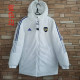 22/23 ARS White Hooded Cotton Coat Blue Edge (蓝色边) 棉衣