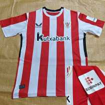 24/25 Bilbao Home  Fans Soccer Jersey(新左袖广告）