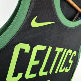 24/25 CELTICS TATUM #0 City Edition Top Quality Hot Pressing Retro NBA Jersey