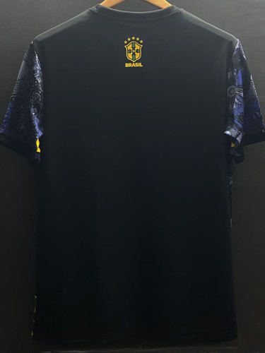 24/25 Brazil Christ statue Blue  Fans Soccer Jersey(背上带国标）