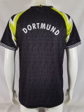 1995/1996 Dortmund Away Black Retro Soccer Jersey