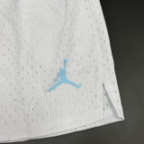 24/25 N48 JOR White Breathable Sports  shorts(带孔、前带图标)
